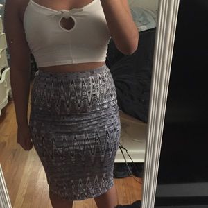 Grey Midi skirt